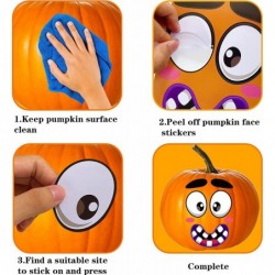 Halloween Pumpkin Decorating Stickers 30 Sheets Pumpkin Face Stickers for Pumpkin Decorating Jack O Lantern Stickers for Kids...