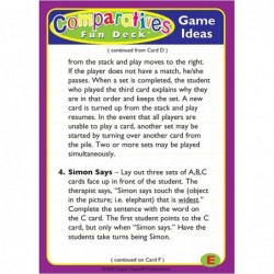 | Comparatives Fun Deck Flash Cards | Educational Learning Resource for Children $30.96 Electronic Learning & Education Toys