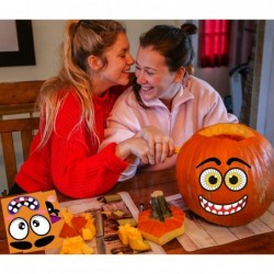 Halloween Pumpkin Decorating Stickers 30 Sheets Pumpkin Face Stickers for Pumpkin Decorating Jack O Lantern Stickers for Kids...