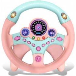 Kids Electric Early Education Simulation Steering Wheel Toy Multifunctional High Simulation Car Driving Toy with Music and Li...