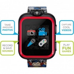 Justice League Official Smartwatch for Kids - Swivel Camera with Video Record Educational Games and Activities Alarm Calendar...