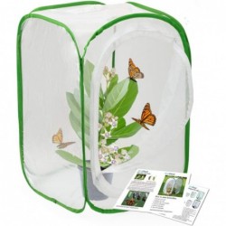 Insect and Butterfly Habitat Cage Terrarium Pop-up 24 Inches Tall with Zipper Protection $25.90 Habitat Science Kits