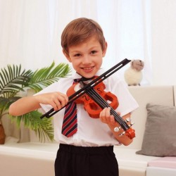 Toy Violin – Premium Kid’s Violin for Beginners Electrical Kids Violin with 7 Songs – Adjustable Rhythm – Small Electrical Mu...