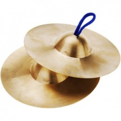 15cm/5.9in Mini Small Kids Children Copper Hand Cymbals Gong Band Rhythm Beats Percussion Musical Instrument Toy $28.52 Kids'...