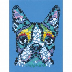 Colorful Dog Dot Painting Kit for Adults and Kids Finished Project 10" x 10" Multicolor 18 Piece $27.31 Kids' Drawing & Writi...