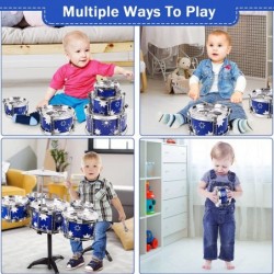 Drum Set for Kids Jazz Drum Kit Musical Toy for Toddler Percussion Musical Instruments Drum Set for 1 2 3 Year Old Girls Boys...