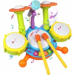 Kids Drum Set Toddler Toys with Adjustable Microphone Musical Instruments Playset Fit for 3+ Years Old Boys and Girls $54.20 ...