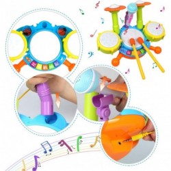 Kids Drum Set Toddler Toys with Adjustable Microphone Musical Instruments Playset Fit for 3+ Years Old Boys and Girls $54.20 ...