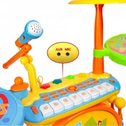 Jamz Girls & Boys Keyboard & Drum Set with Children’s Musical Instruments: Kids Piano Electronic Drum Set Kid Microphone Sing...