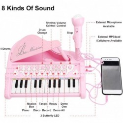 Amy&Benton Piano Toy Baby Toddler Pink Toy Piano Keyboard for Girls Age 1 2 3 $41.61 Kids' Musical Instruments