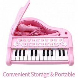 Amy&Benton Piano Toy Baby Toddler Pink Toy Piano Keyboard for Girls Age 1 2 3 $41.61 Kids' Musical Instruments