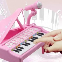 Amy&Benton Piano Toy Baby Toddler Pink Toy Piano Keyboard for Girls Age 1 2 3 $41.61 Kids' Musical Instruments