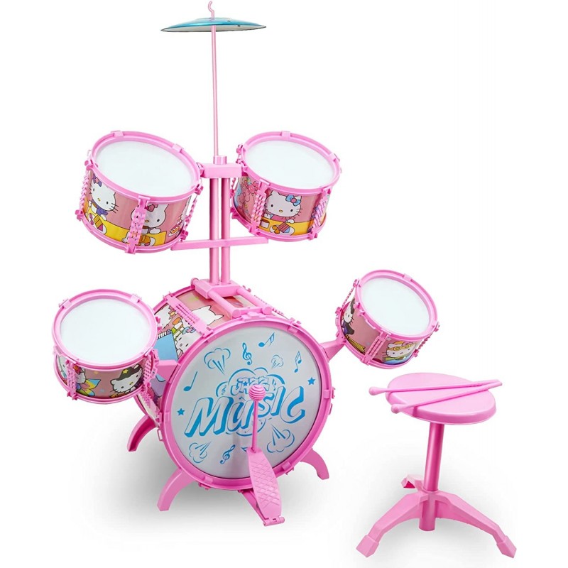 Child Jazz Drum Set Drum kit Percussion for Toddlers Children Toy Drum Stimulate Kid's Creativity Great Gift for Boy&Girl Sta...