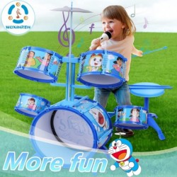 Child Jazz Drum Set Drum kit Percussion for Toddlers Children Toy Drum Stimulate Kid's Creativity Great Gift for Boy&Girl Sta...