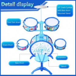 Child Jazz Drum Set Drum kit Percussion for Toddlers Children Toy Drum Stimulate Kid's Creativity Great Gift for Boy&Girl Sta...