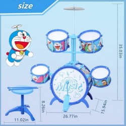 Child Jazz Drum Set Drum kit Percussion for Toddlers Children Toy Drum Stimulate Kid's Creativity Great Gift for Boy&Girl Sta...