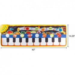 Step Piano Mat for Kids Keyboard Mat with Musical Keys Instrument Sounds Record Playback Demo Modes for Toddlers Boys and Gir...