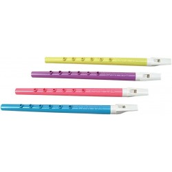 11 Inch Plastic Flutes Assorted Colors One Dozen $15.58 Kids' Musical Instruments