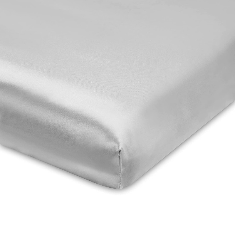 Soft Satin Pack n Play Sheet Protect Baby Hair 27’’x39’’ Fitted Playard Sheet Portable Mini Crib Mattress Sheet for Boys and ...