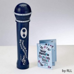 Chanukah Sing-Along Microphone Toys & Games Blue $22.39 Kids' Musical Instruments