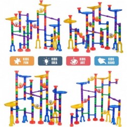 166Pcs Glowing Marble Run for Kids - Marble Maze & Building Block Brain Game STEM Toys Super Fun Gifts for Kids Boys Girls Ag...