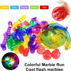 166Pcs Glowing Marble Run for Kids - Marble Maze & Building Block Brain Game STEM Toys Super Fun Gifts for Kids Boys Girls Ag...