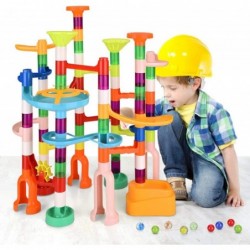 Marble Run 135 PCS Marble Maze Building Block Toys Gravitrax Marble Run for Kids STEM Learning Toys Marble Track Race Tower M...