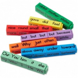 Reading Rods Sentence Construction Linking Cubes Word Blocks for Early Readers Sentence Building for Kids Reading Manipulativ...