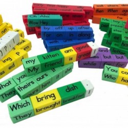 Reading Rods Sentence Construction Linking Cubes Word Blocks for Early Readers Sentence Building for Kids Reading Manipulativ...