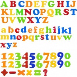 Magnetic Letters Numbers Alphabet Fridge Refrigerator Magnets Colorful Class ABC 123 Educational Toy Set Preschool Learning S...