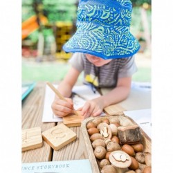 Preschool Learning Letter Tracing | Montessori Wooden Alphabet Tracing | ABC Flash Cards | Double Sided Uppercase and Lowerca...