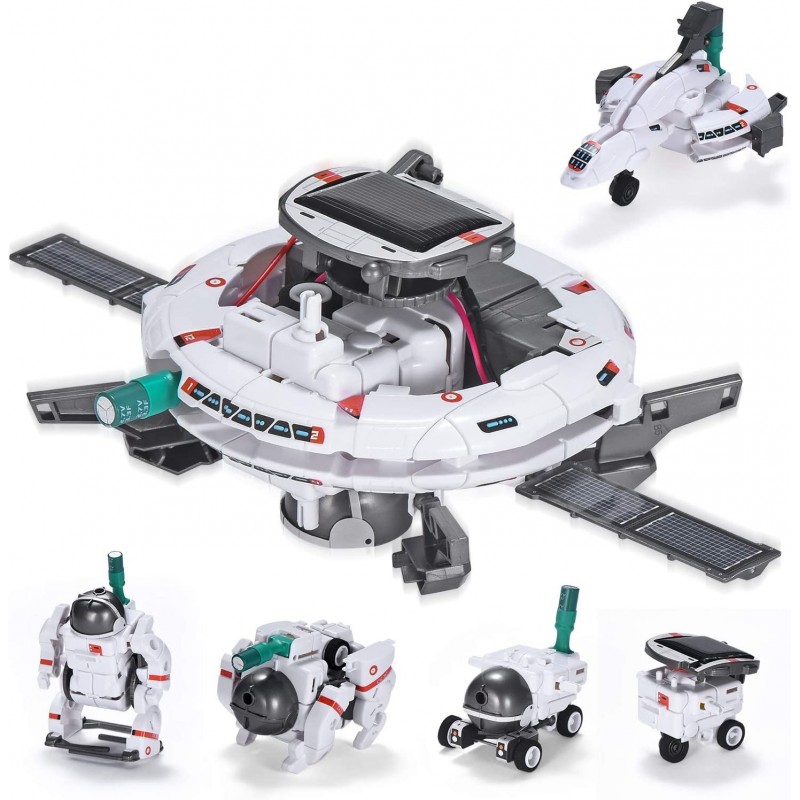 STEM Projects for Kids Ages 8-12 Solar Robot Toys 6-in-1 Science Kits DIY Educational Building Space Toy Christmas Birthday G...