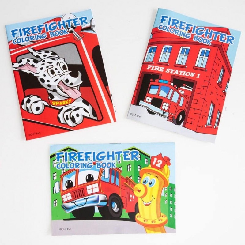 US Toy Assorted Fireman Fire Engine Mini Coloring Books (Lot of 12) $14.23 Kids' Drawing & Writing Boards