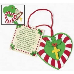 Candy Cane Cross Ornament Craft Kit - Crafts for Kids and Fun Home Activities $24.86 Craft Kits