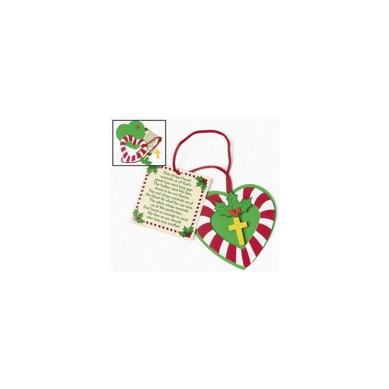 Candy Cane Cross Ornament Craft Kit - Crafts for Kids and Fun Home Activities $24.86 Craft Kits