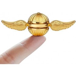 Golden Fidget Spinner for Kids Metal Magic Orb Ball Handheld Finger Toy for Stress Relief Adult Desk Office Classroom Fidgit ...