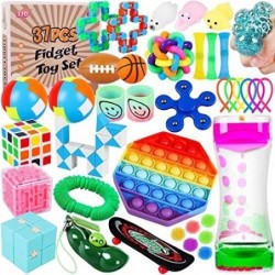 37 Pack Fidgets Toys Pack-Stress Relief & Anti Anxiety Tools for Kids and Adults-Sensory Toys Great Gifts for Classrooms Rewa...