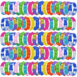 80Pcs Pop Bracelet Fidget Toy Wearable Fidget Bracelets Push Poping Bubble Sensory Toys Stress Relief Finger Press Silicone W...