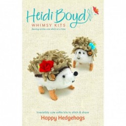 Heidi Boyd | Happy Hedgehogs | Soft Spikes and Squishy Bellies Make This Hedgehog Pair Irresistible. | Make Some Hedgehog Fun...