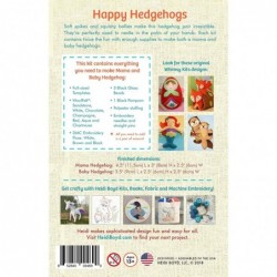 Heidi Boyd | Happy Hedgehogs | Soft Spikes and Squishy Bellies Make This Hedgehog Pair Irresistible. | Make Some Hedgehog Fun...