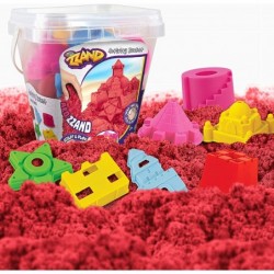 Play Sand Bucket Activity Kit – Natural Scented 500 gr of Sand 7 Molded Tools in - Free Flowing & Easy to Mold Play Sand - Se...