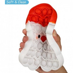 Christmas Pop Bubble Fidget Sensory Toys Santa Claus Squeeze Sensory Toys Christmas Novelty Gifts for Kids Stress Relief and ...