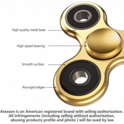 Fidget Spinner EDC ADHD Stress Relief Reducer Toys High Speed Bearing Metal Hand Spinners Anxiety Finger Toys for Kids Adults...