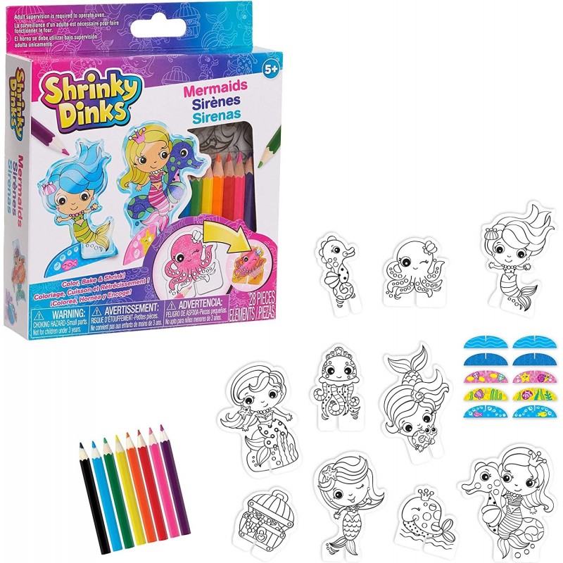 Shrinky Dinks Minis Mermaids Kids Art and Craft Activity Set $16.15 Craft Kits