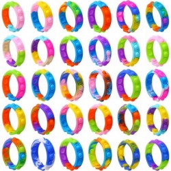 30 Pcs Pop Bracelet Fidget Toy Valentines Day Gifts for Kids Fidget Bracelet Bulk Wearable Push Poping Bubble Sensory Toys Ex...