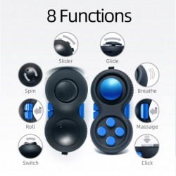 Fidget Pad for Kids and Adults - Controller Fidget Toy - – Stress Relief Fidget Toys – Portable Fidget Finger Toy – Ideal Con...