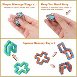 Fidget Toys Pack Fidget Toys Stress Relief Toys for Adult Children Fidget Toy Pack Fidget Box with Bubble Popping Sensory Toy...