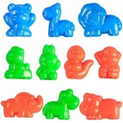 Animal Sand Molds & Tools Kit (36 Pcs) - Works with All Other Play Sand Brands - Includes: 10 Dinosaurs 10 Animals & 12 Beach...