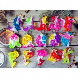 (Students Gift)15 Packs Bulk Mini Pop Keychain Small Birthday Party Favors Supplies and Student Prizes Gift $17.53 Fidget Toys