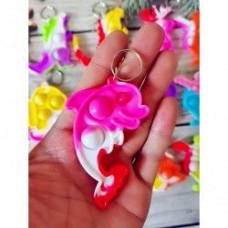 (Students Gift)15 Packs Bulk Mini Pop Keychain Small Birthday Party Favors Supplies and Student Prizes Gift $17.53 Fidget Toys